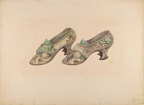 Woman's Shoes by Marie Alain, index of american design, 1939