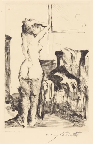 Modellstudie (Study of a Model) by Lovis Corinth, print, 1916