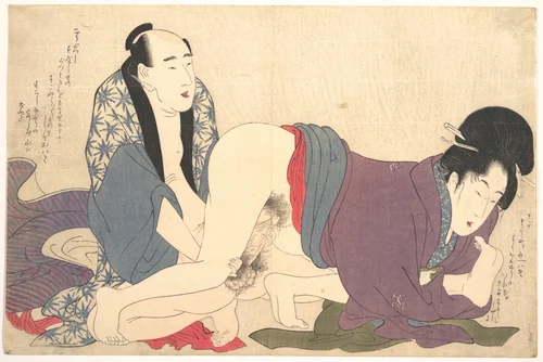 Erotic Print by Kitagawa Utamaro (喜多川歌麿), print, 1753-1806