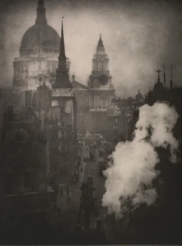 St. Paul's and Other Spires by Alvin Langdon Coburn, photograph, 1908