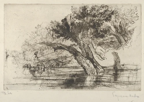 Penton Hook by Sir Francis Seymour Haden, print, 1864