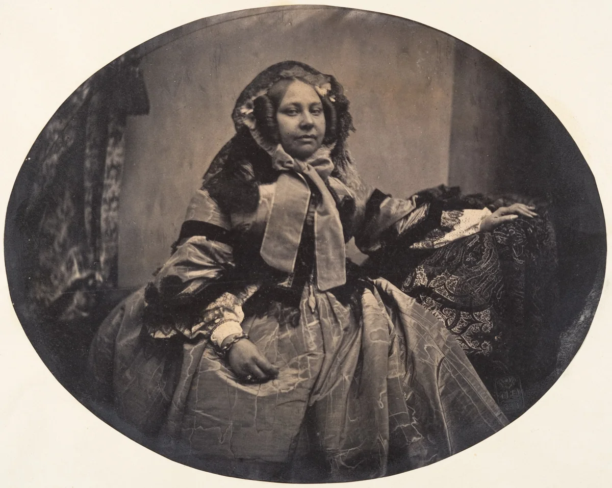 [Portrait of a Woman] by Louis Pierre Théophile Dubois de Nehaut, photograph, 1854-1856