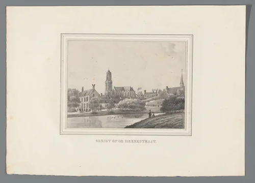 Gezigt op de Heerestraat by anonymous, print, 1831