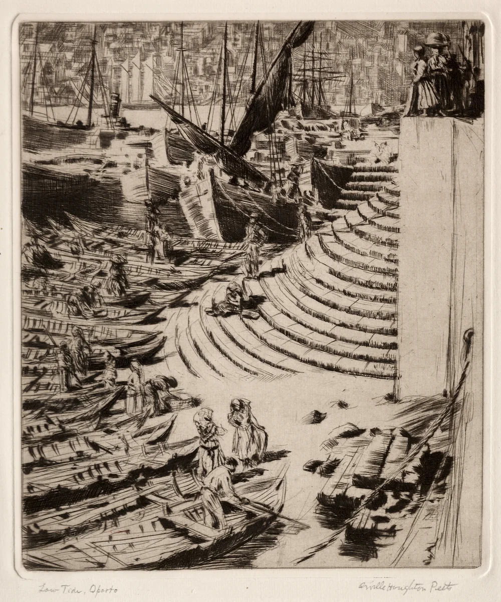 Low Tide, Oporto by Orville Houghton Peets, print