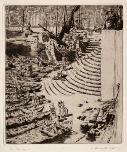 Low Tide, Oporto by Orville Houghton Peets, print