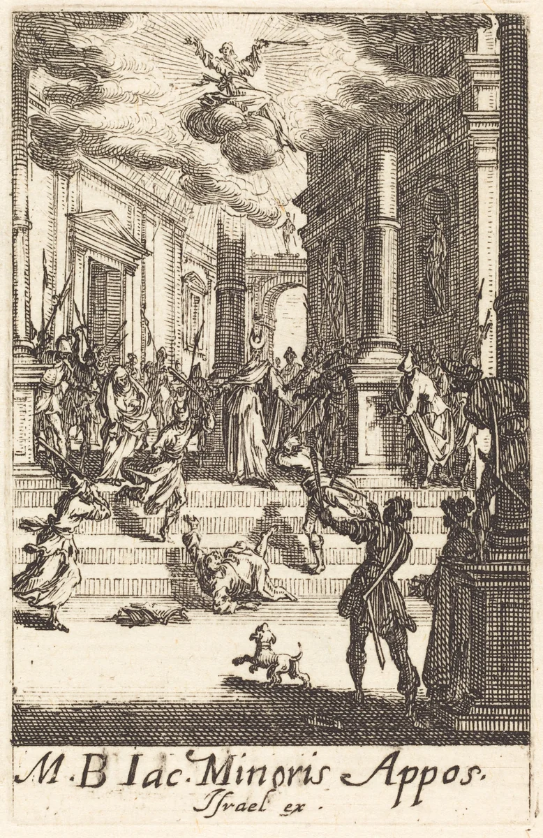 The Martyrdom of Saint James Minor by Jacques Callot, print, 1634-1635