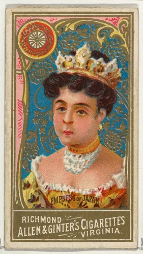 Empress of Japan, from World's Sovereigns series (N34) for Allen & Ginter Cigarettes by Allen & Ginter, print, 1889