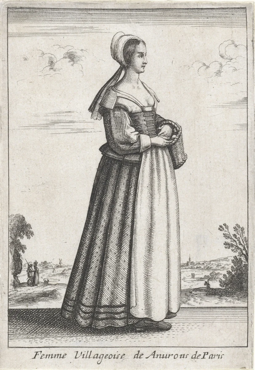 Femme Villageoise de Anurons de Paris by anonymous, print, 1662