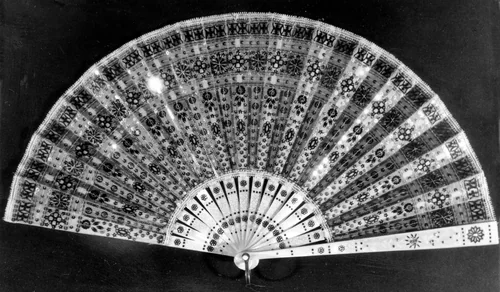 Fan by France, textile, 1845-1872