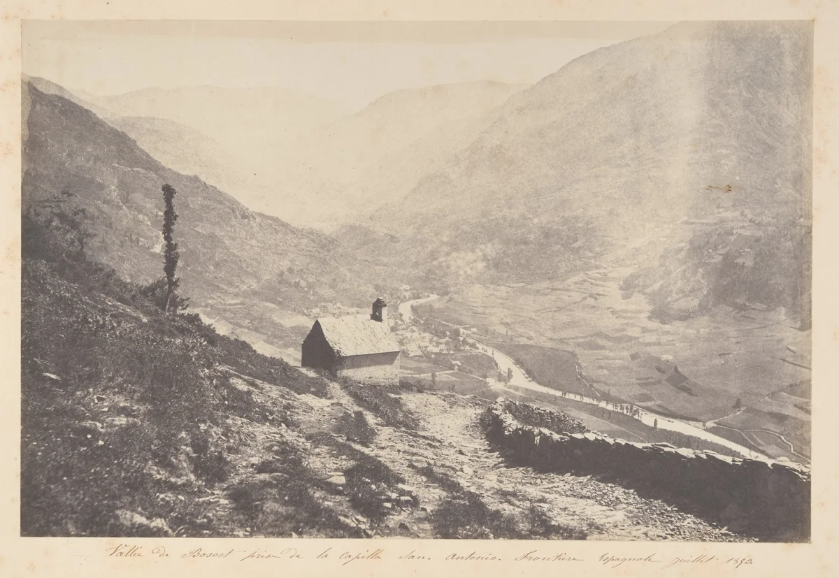 Vallée de Bosost prise de la capilla San Antonio by Joseph Vigier, photograph, 1853
