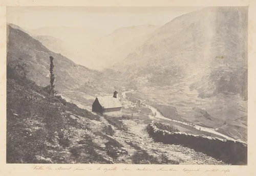 Vallée de Bosost prise de la capilla San Antonio by Joseph Vigier, photograph, 1853