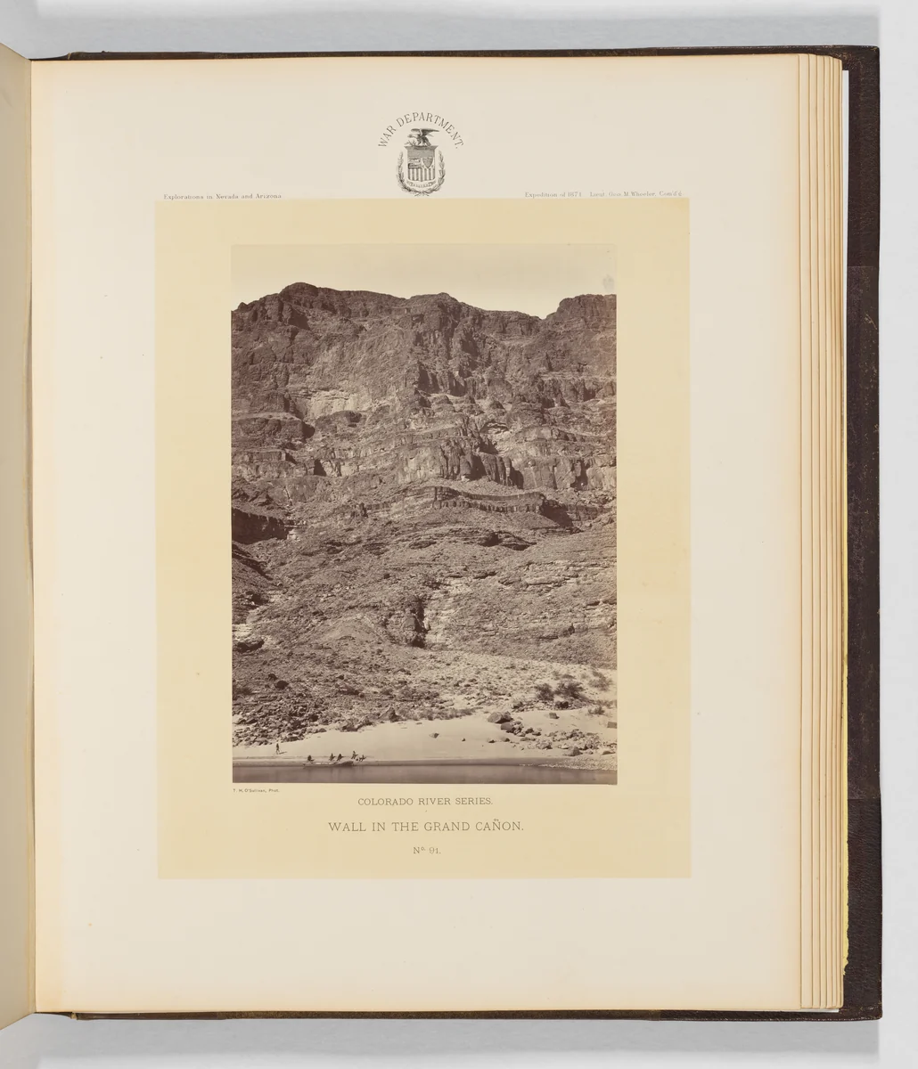 Wall in the Grand Cañon by Timothy O'Sullivan, photograph, 1871