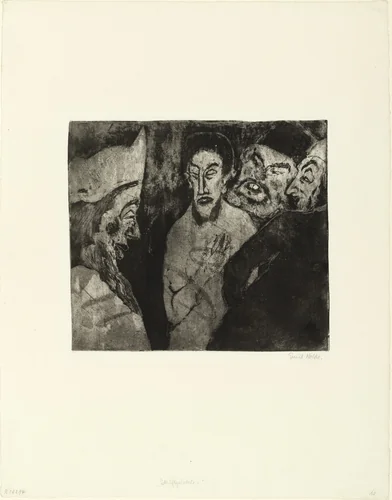 Scribes (Schriftgelehrte) by Emil Nolde, print, 1911