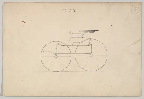Wagon #276 by Brewster & Co., drawing, 1860-1870