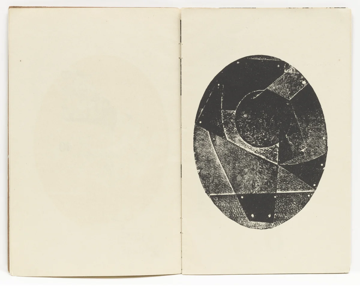 Plate (folio 3) from Die Kathedrale (Die Silbergäule, vol. 41/42) by Kurt Schwitters, illustrated book, 1920