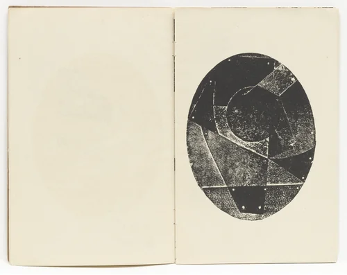 Plate (folio 3) from Die Kathedrale (Die Silbergäule, vol. 41/42) by Kurt Schwitters, illustrated book, 1920