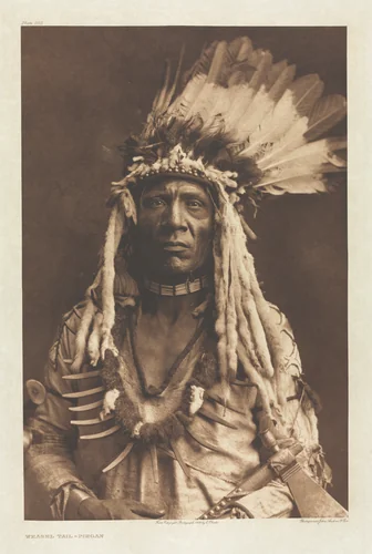 Portfolio VI, Plate 203: Weasel Tail - Piegan by Edward Curtis, other, 1900