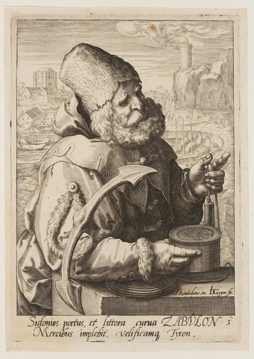 Zebulon, from The Twelve Sons of Jacob by Jacques de Gheyn II, print, 1584-1594