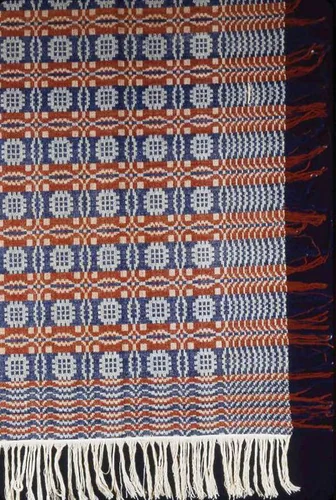 Coverlet by United States, textile, 1825-1830
