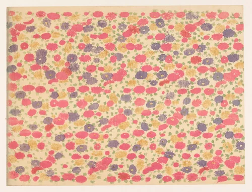 Strooipatroon van bloemen by anonymous, other, 1860-1930