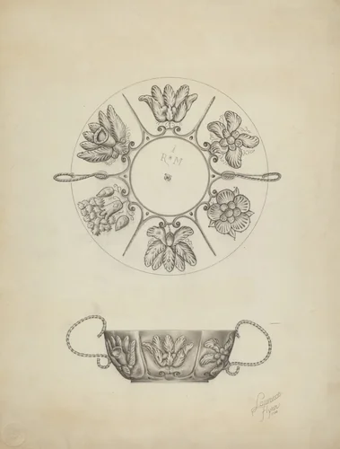 Silver Bowl by Lawrence Flynn, index of american design, 1938