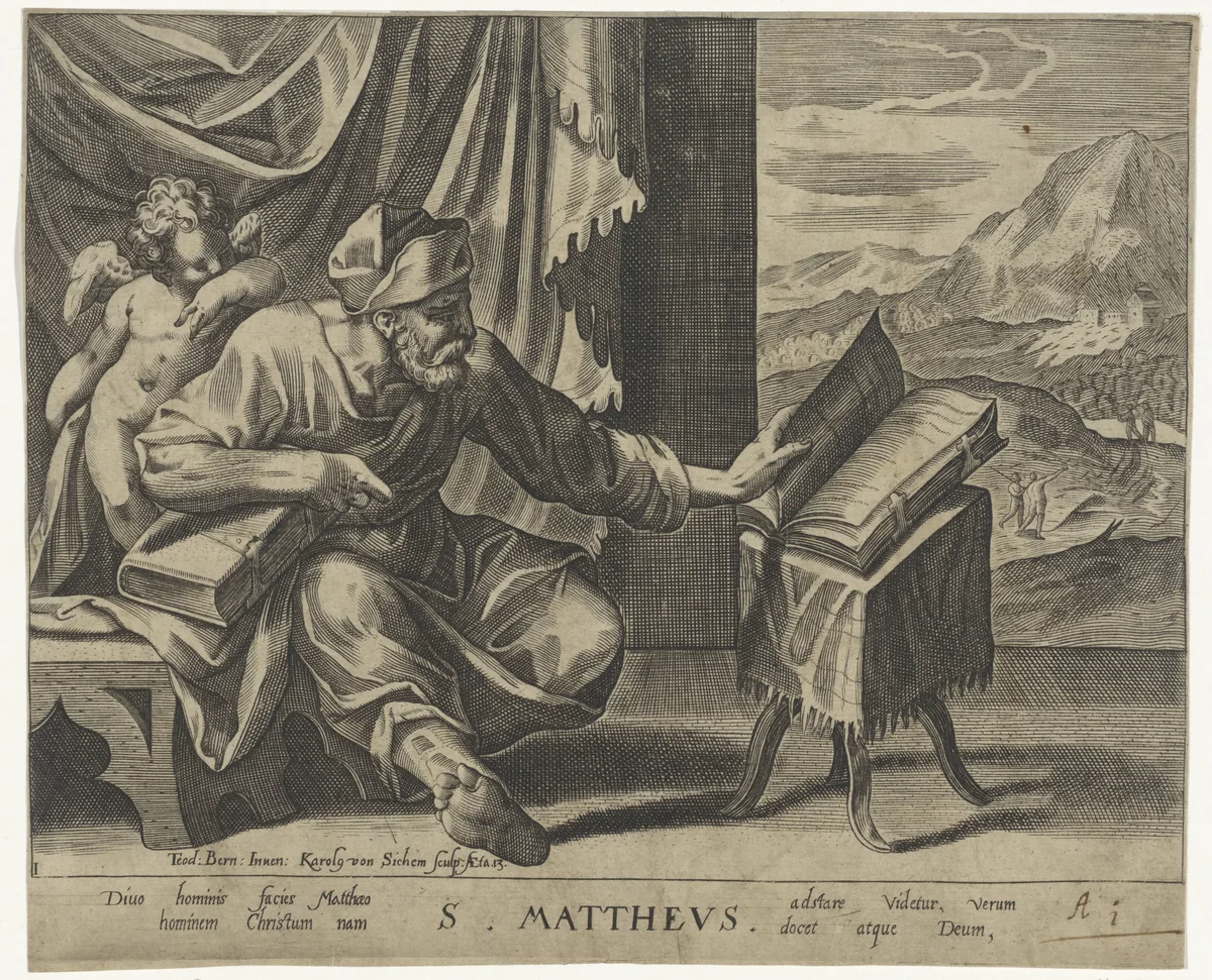 Matteüs by Unknown, print, 1588