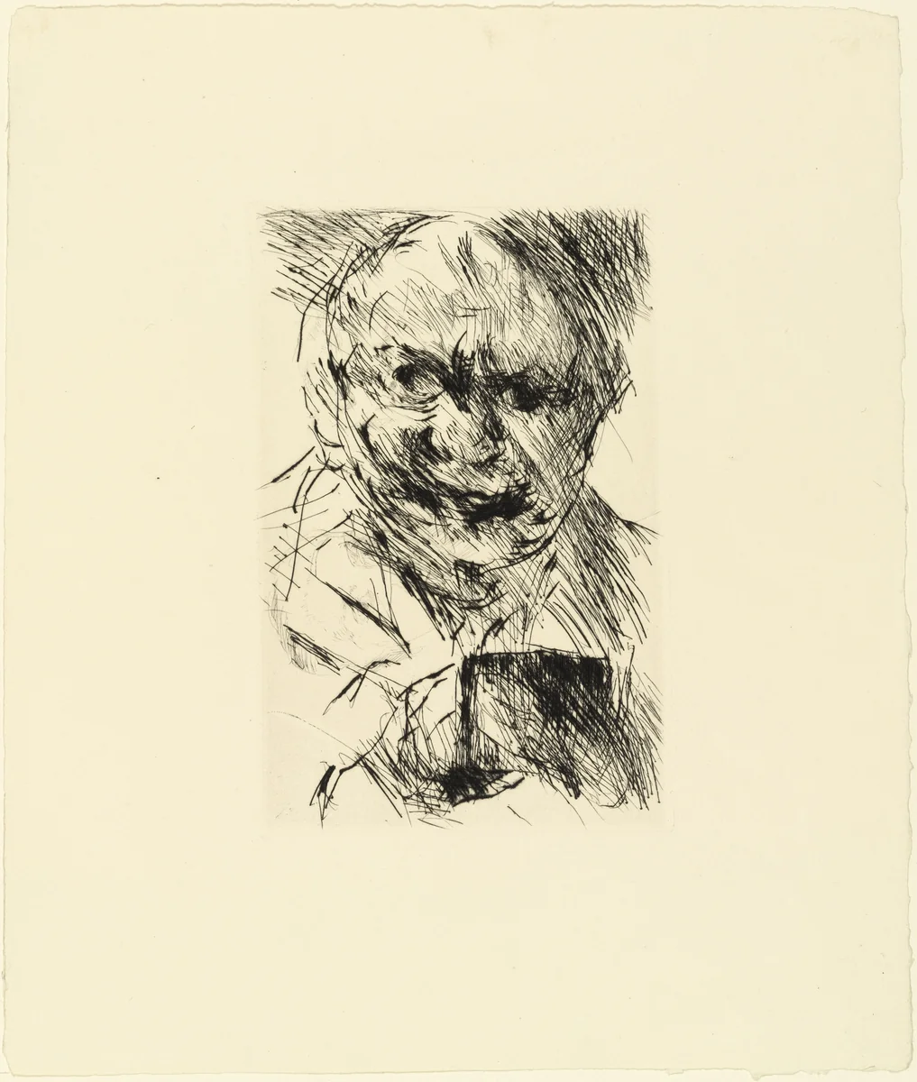 Self-Portrait (Selbstbildnis) by Lovis Corinth, print, 1923