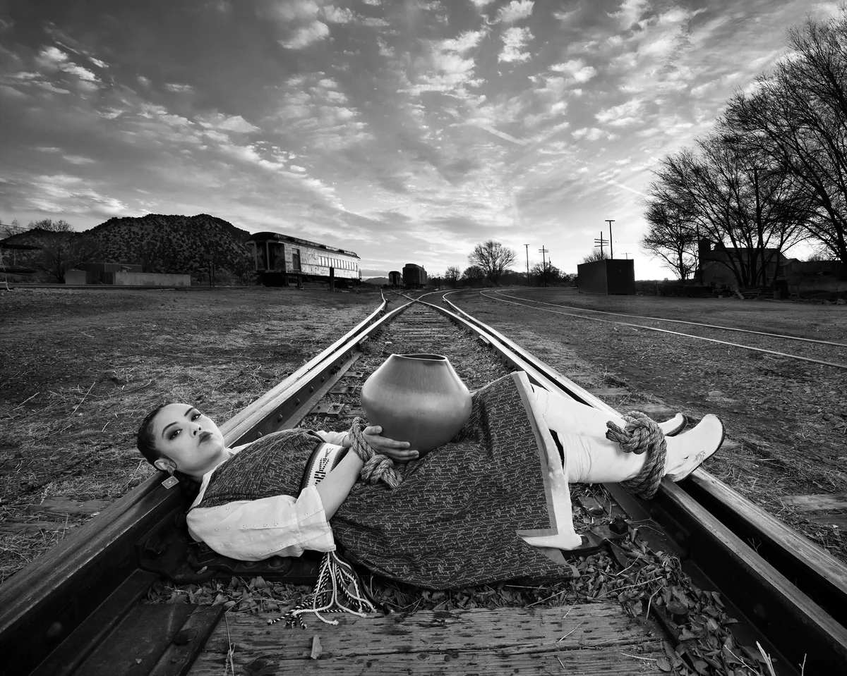 Life in the West by Cara Romero, photograph, 2022