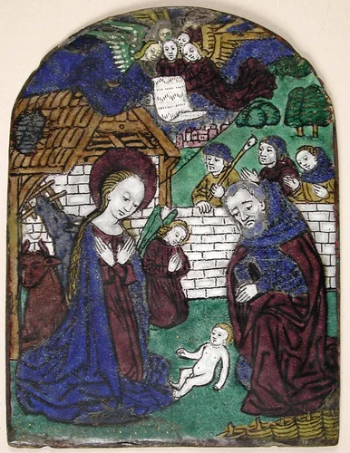 Plaque with Adoration of the Shephards by Monvaerni, other, 1400-1499