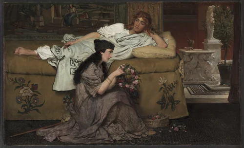 Glaucus and Nydia by Lawrence Alma-Tadema, painting, 1867