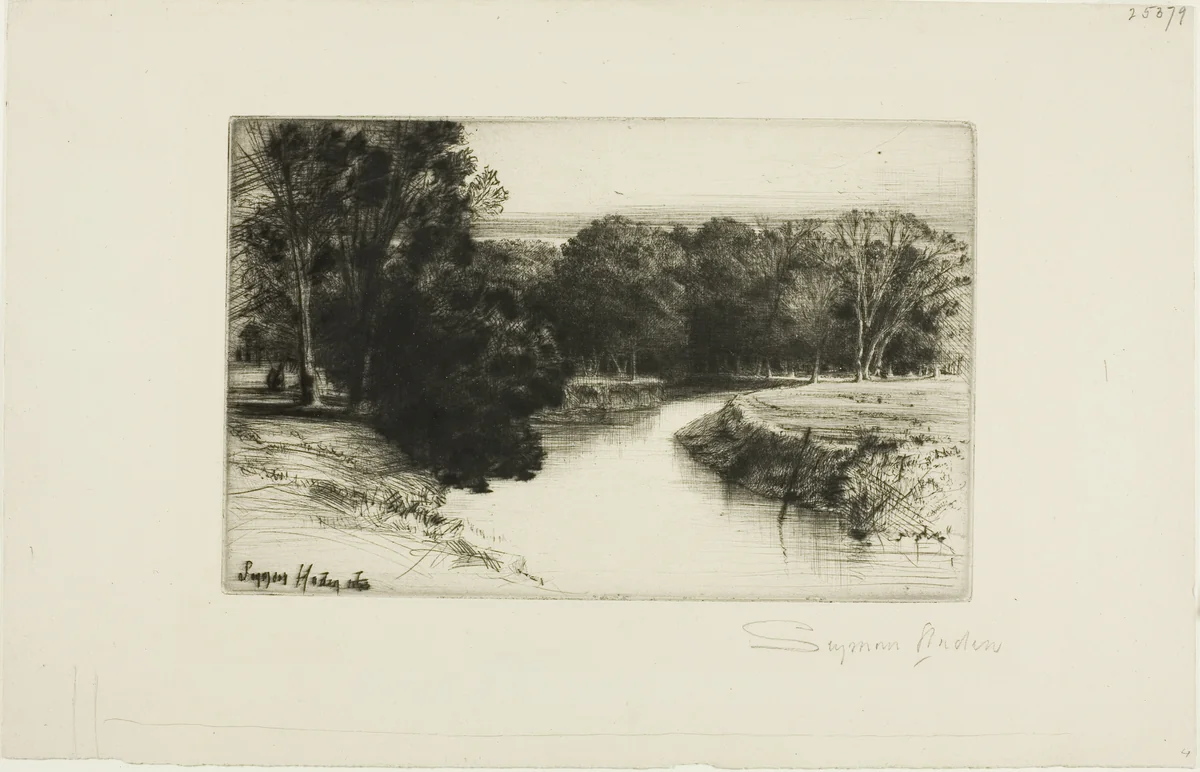 A Sunset in Ireland by Francis Seymour-Haden, print, 1863