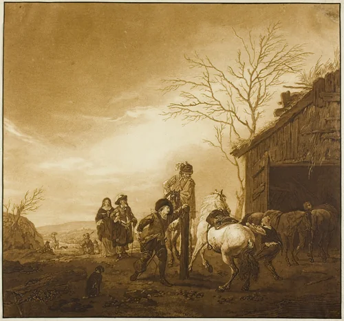 Horse Training by Wilhelm Alexander Wolfgang von Kobell
Philips Wouwerman, print, 1788