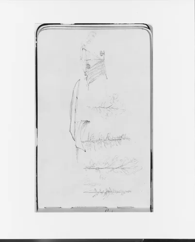 Encampment with Canoes (from Sketchbook) by Albert Bierstadt, artwork, 1890