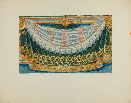 Wall Paper Border Design by Frances Lichten, index of american design, 1936