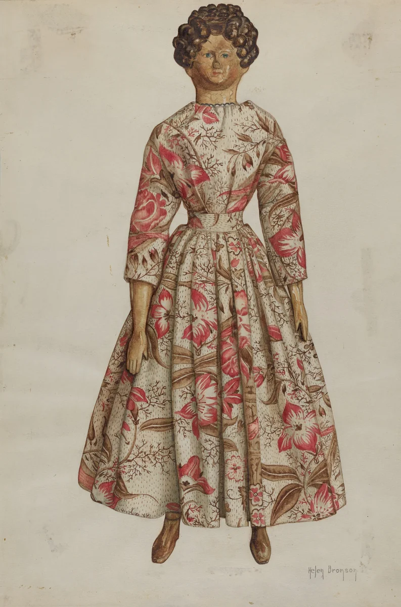 Doll by Helen Bronson, index of american design, 1937