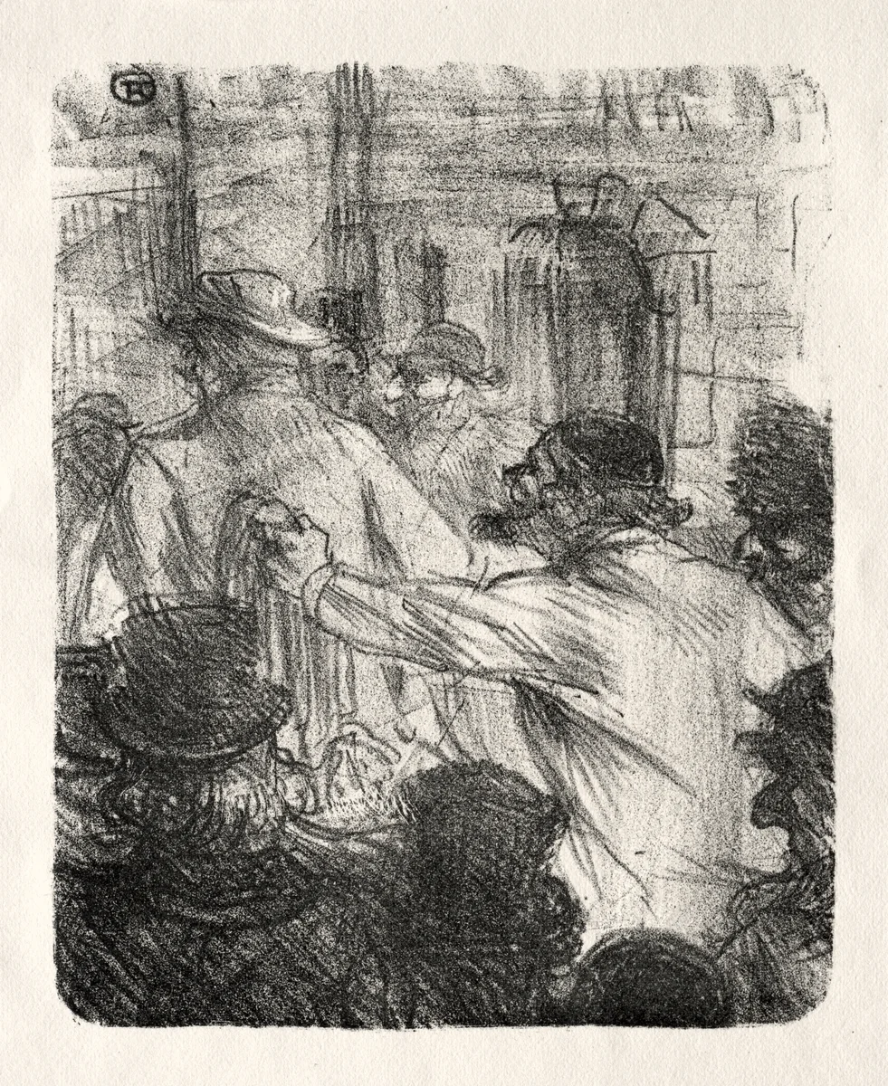 Au pied du Sinaï: La Halle aux Draps, Cracovie by Henri de Toulouse-Lautrec, print, 1898