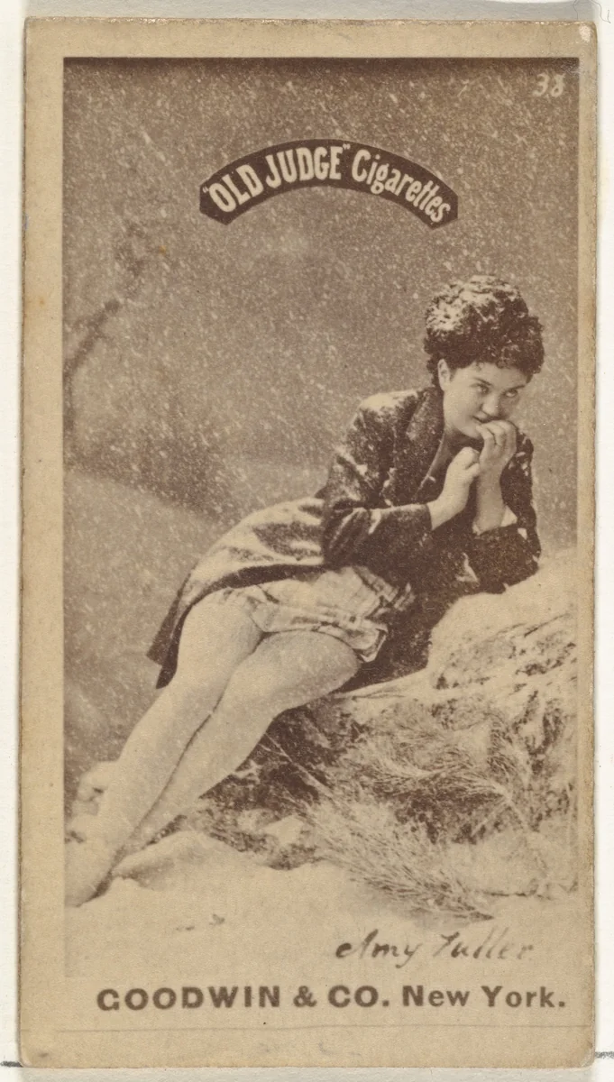 Amy Fuller, from the Actors and Actresses series (N171) for Old Judge Cigarettes by Goodwin & Company, photograph, 1886-1890