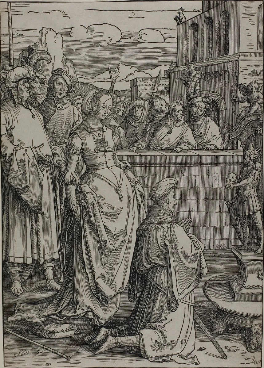 Solomon's Idolatry by Lucas van Leyden, print, 1509-1519