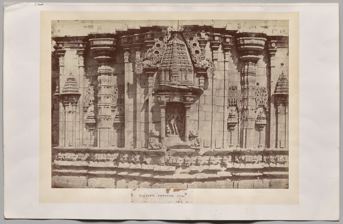Kirwuttee, A Temple, India by William Henry Pigou, photograph, 1852-1862