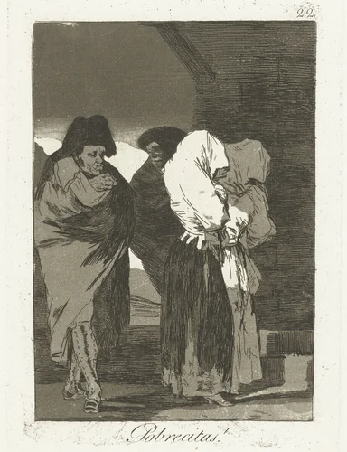 Arme meisjes! by Francisco de Goya, print, 1797-1799