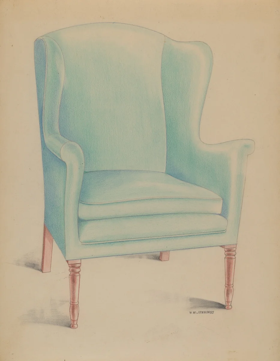 Duncan Phyfe Chair by Walter Jennings, index of american design, 1936