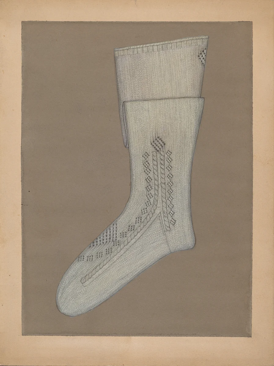 Stockings by Sylvia Dezon, index of american design, 1937