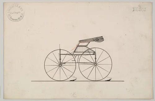 Top Wagon # 657 by Brewster & Co., drawing, 1860-1870