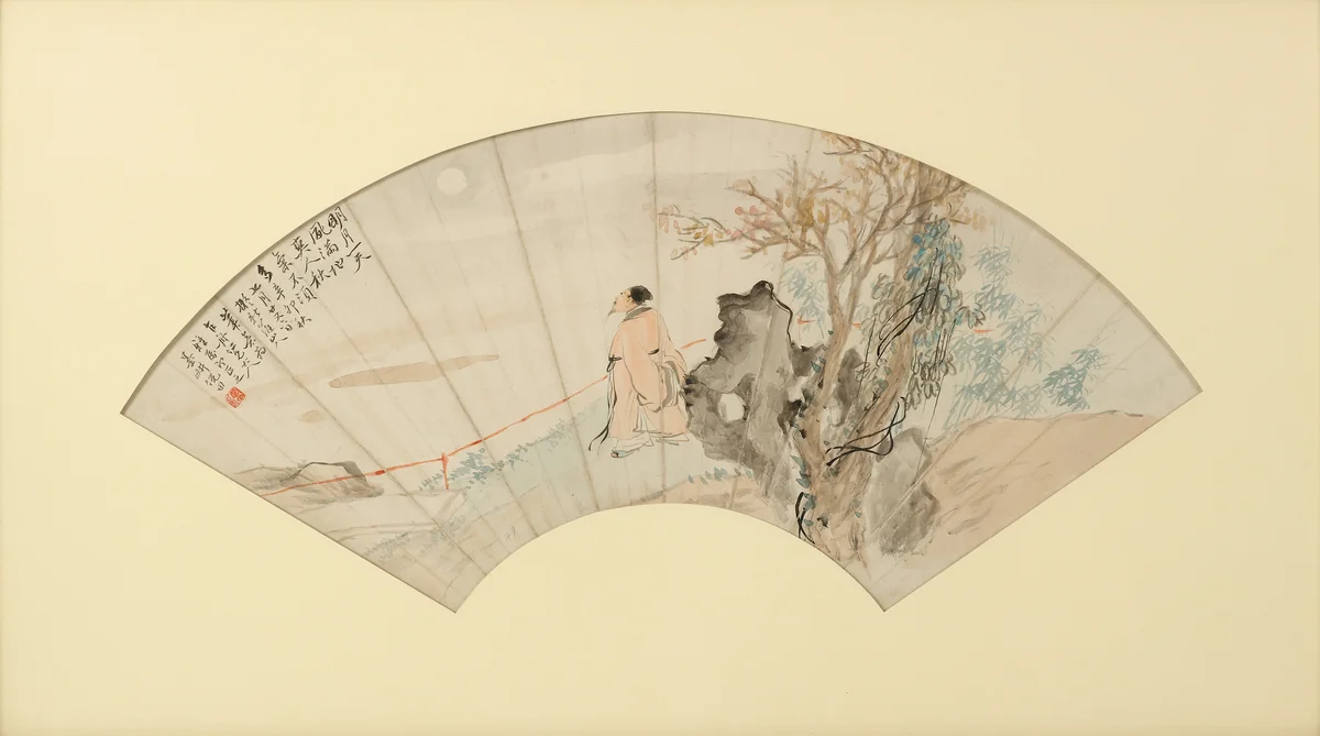 Scholar in Landscape by Ni Tian, painting, 1894