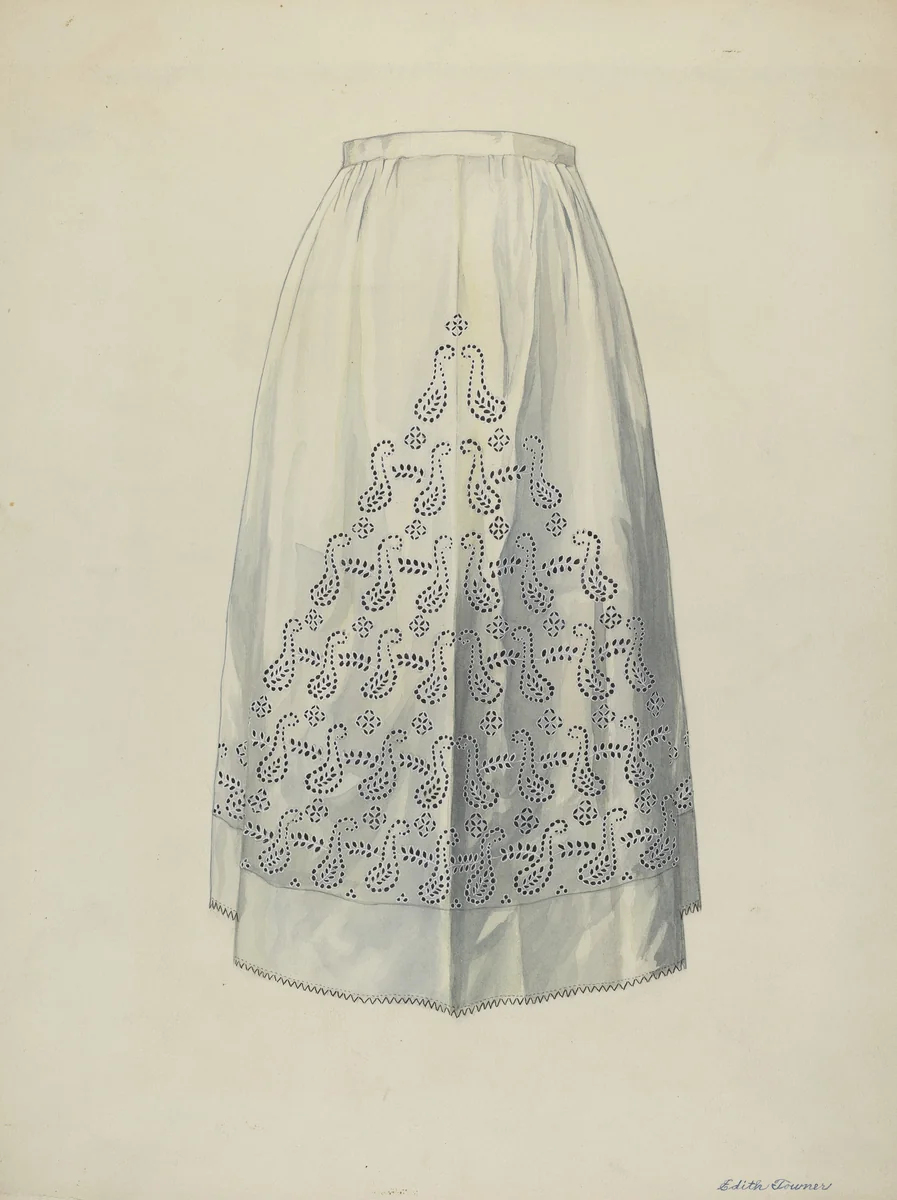 Petticoat by Edith Towner, index of american design, 1937