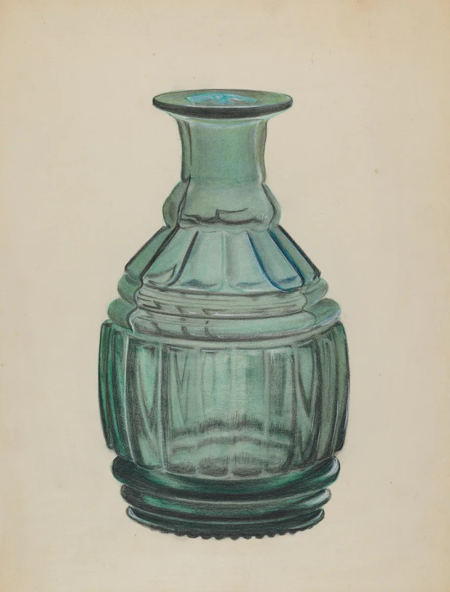 Carafe by Van Silvay, index of american design, 1939