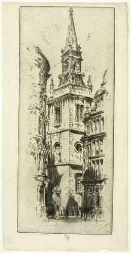 St. Augustine's and St. Faith's by Joseph Pennell, print, 1906