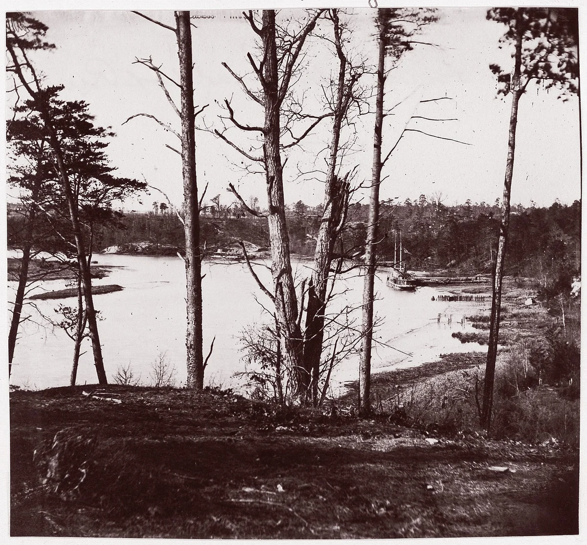 [View on Appomattox River, Virginia] by Timothy O'Sullivan, photograph, 1864