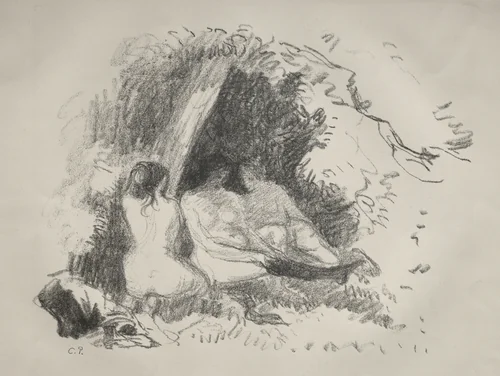 Nude Women by Camille Pissarro, print, 1891-1901