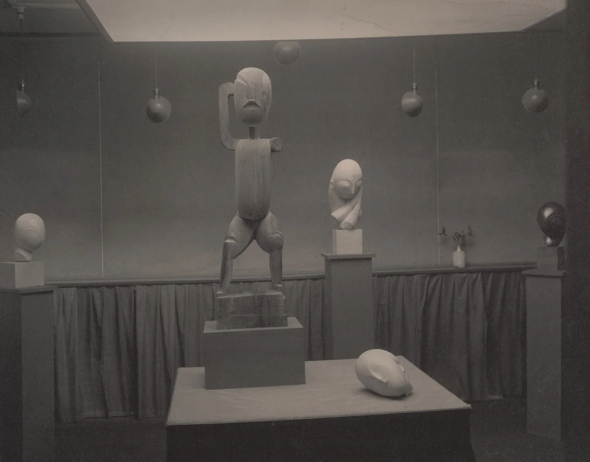 Brancusi Exhibition at The Photo-Secession Gallery, New York by Alfred Stieglitz, photograph, 1914